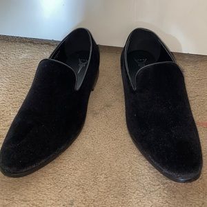 Black loafers